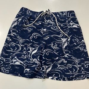 Nautica Men’s swim trunks. Navy Blue Gently worn. Size XL
